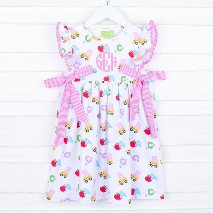 ABC Pink Knit Print Avery Dress