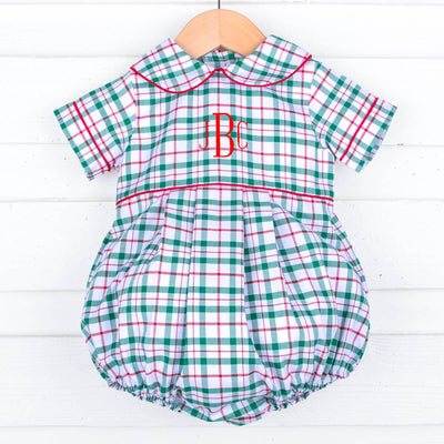 Windsor Plaid Collared Bubble