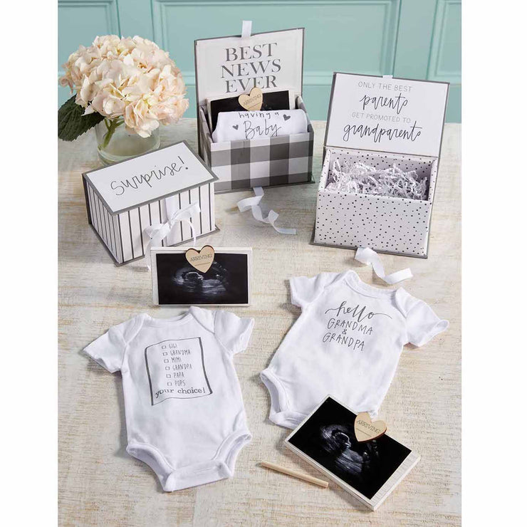 Baby Announcement Gift Set For Grandparents