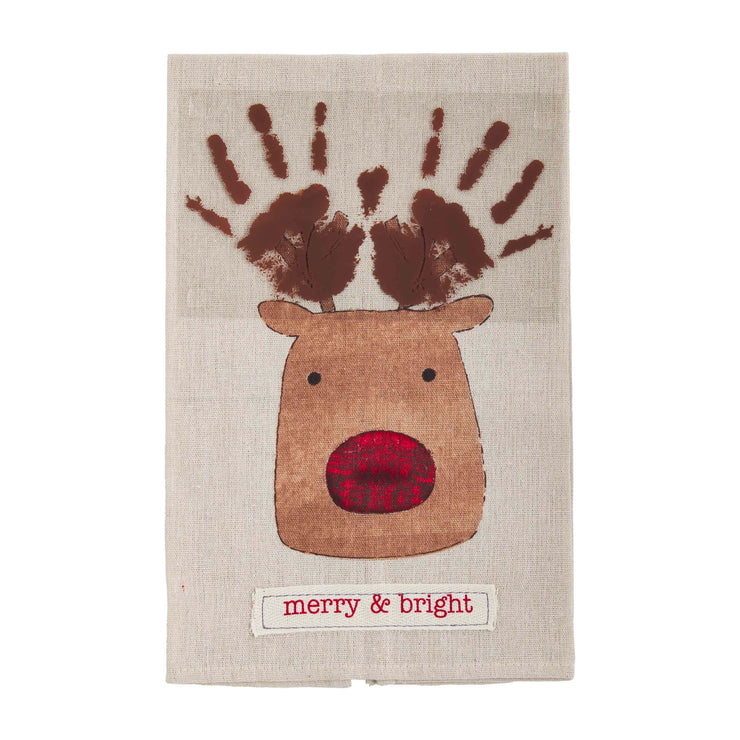 Christmas Handprint Towels