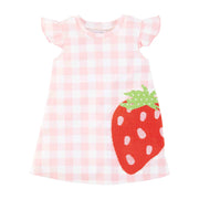 Strawberry Pink Check Dress