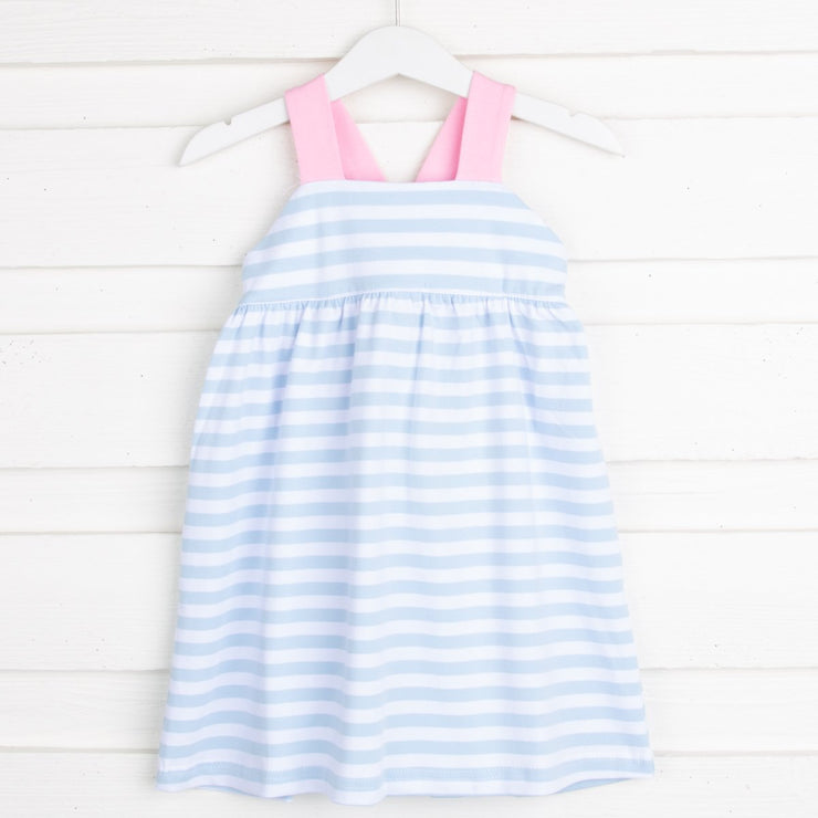 Light Blue Stripe Mia Dress