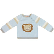 Lion Light Blue Knit Sweater