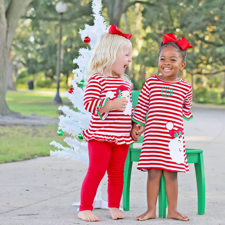 Happy Santa Red Stripe Milly Dress