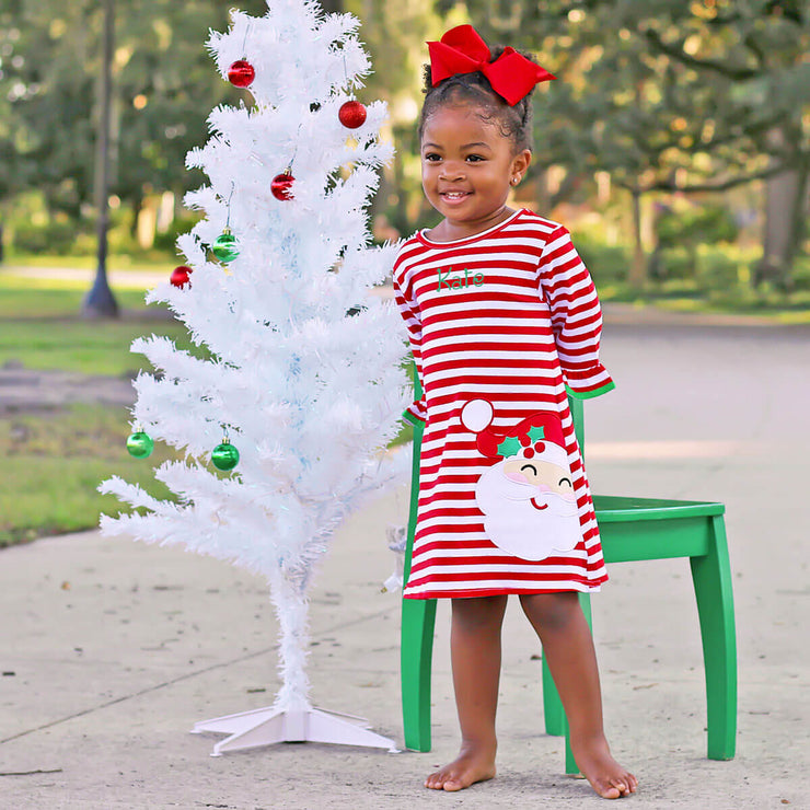 Happy Santa Red Stripe Milly Dress