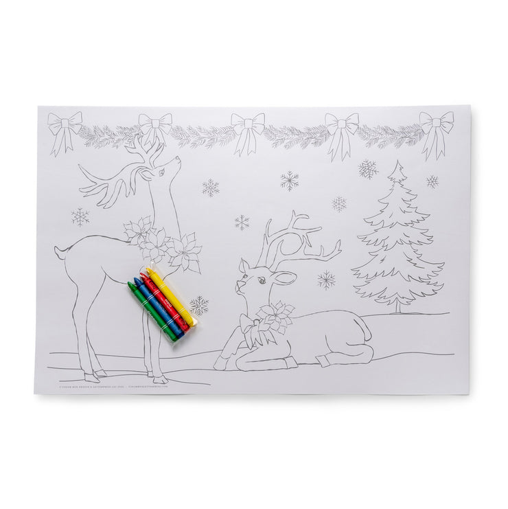 Christmas Coloring Place Mats