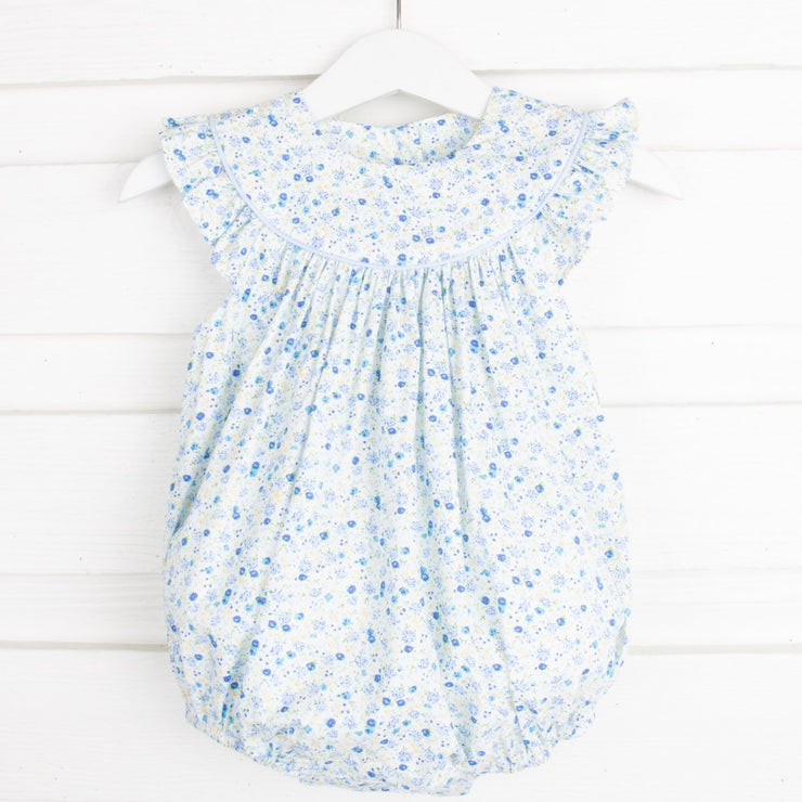 Blue Tiny Floral Lucy Bubble