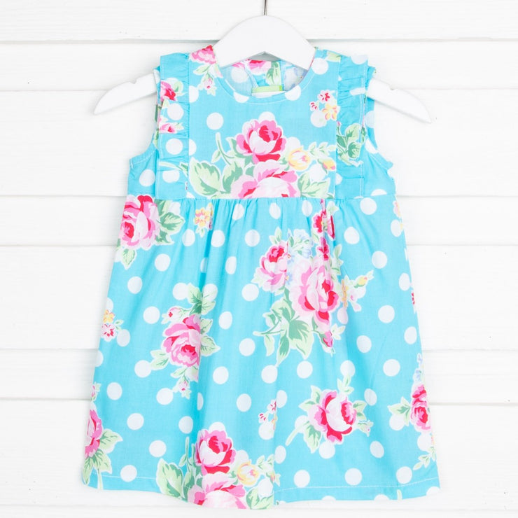 Pink and Turquoise Floral Kate Dress