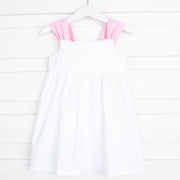 Stella Dress White and Pink Gingham