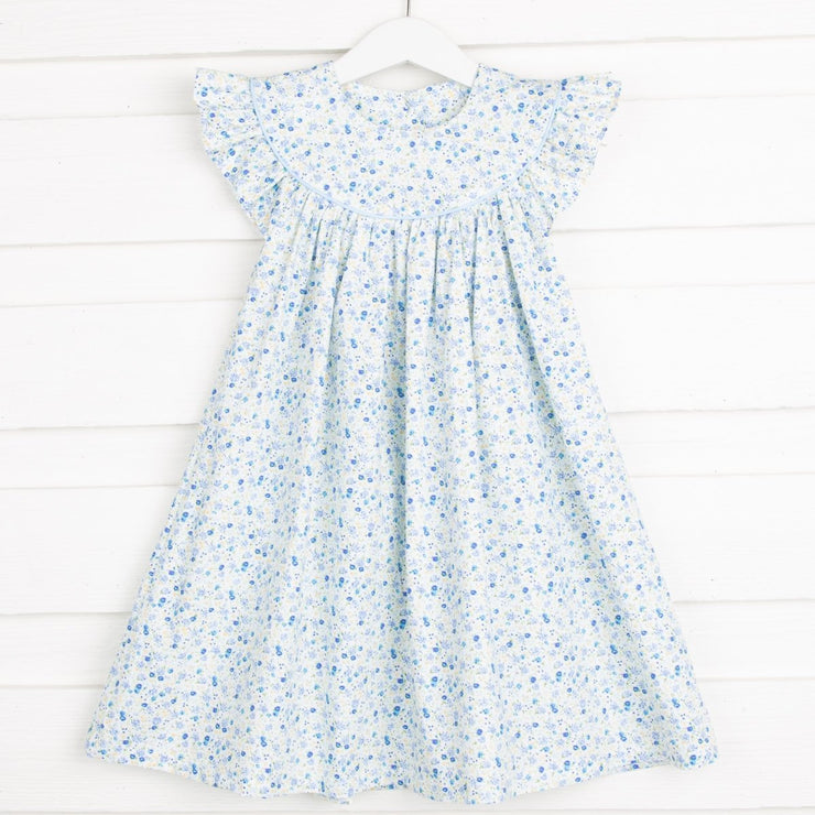 Blue Tiny Floral Lucy Dress