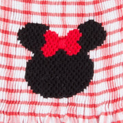 Mouse Ears Single Smocked Dress Red Windowpane Seersucker
