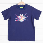 Crab Applique T Shirt Primary Madras