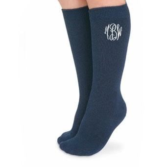 Unisex Navy Knee High Socks (2 Pack)