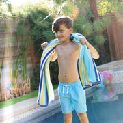 Turquoise Swim Micro Fiber Board Shorts